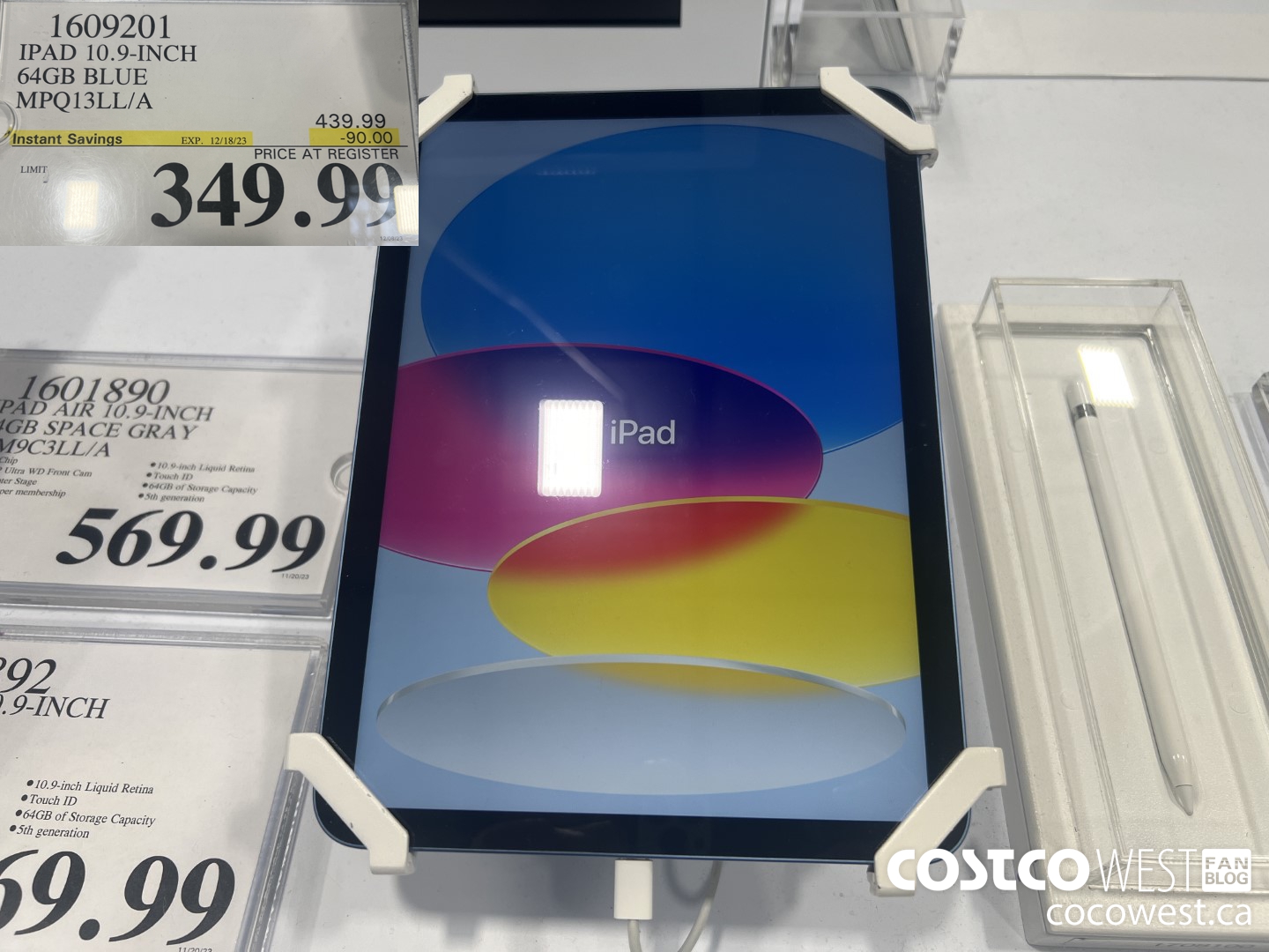 1609201 IPAD 10.9-INCH 64GB BLUE MPQ13LL/A ($90.00 INSTANT SAVINGS EXPIRES ON 2023-12-18) $349.99