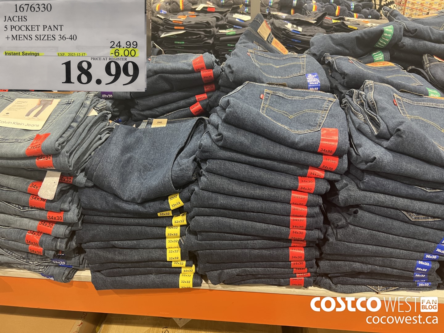 1676330 JACHS 5 POCKET PANT MENS SIZES 36-40 ($6.00 INSTANT SAVINGS EXPIRES ON 2023-12-17) $18.99