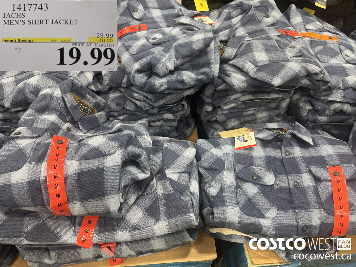 1417743 JACHS MEN'S SHIRT JACKET ($10.00 INSTANT SAVINGS EXPIRES ON 2023-12-24) $19.99