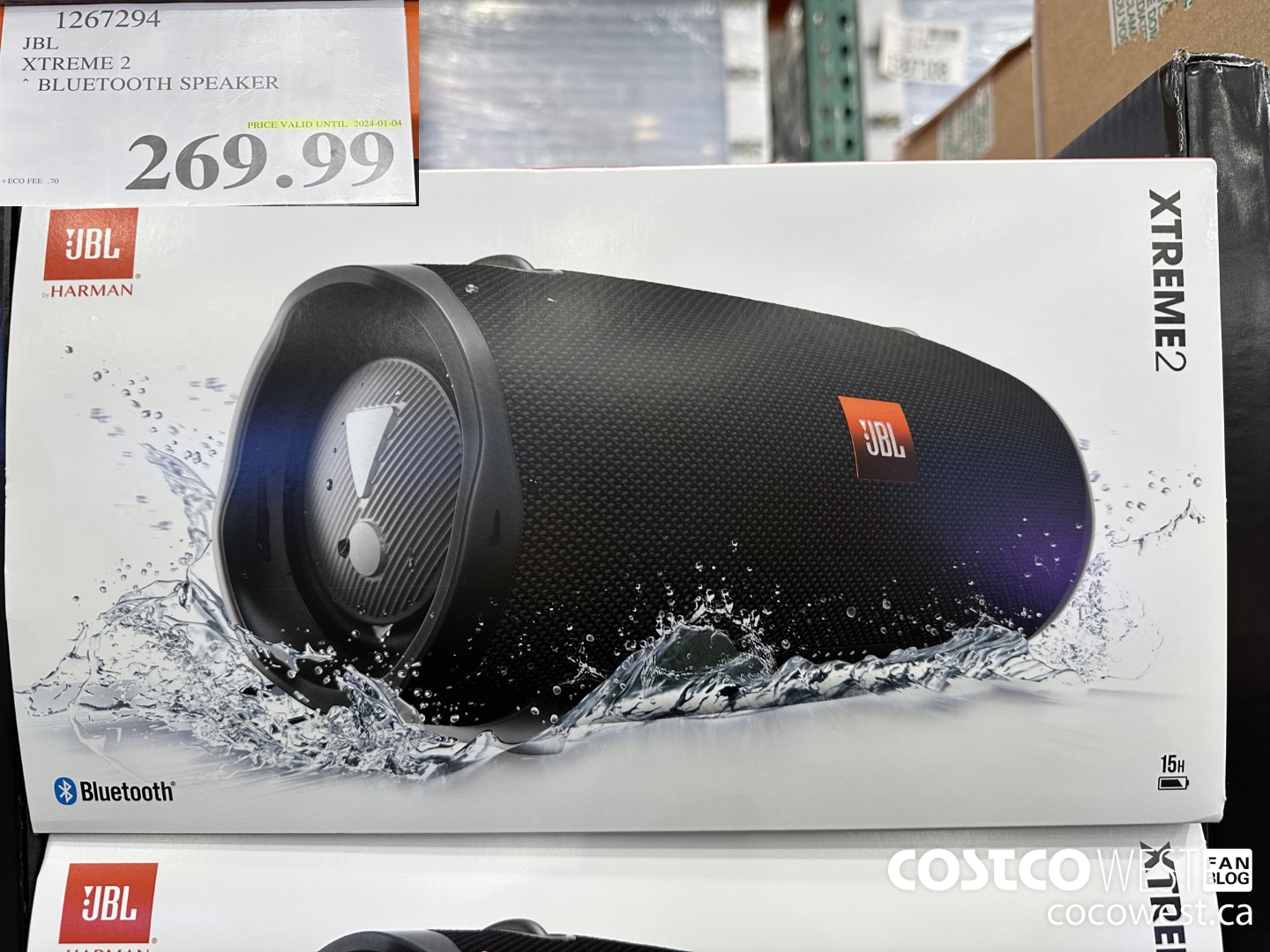 1267294 JBL XTREME 2 BLUETOOTH SPEAKER (EXPIRES ON 2024-01-04) $269.99