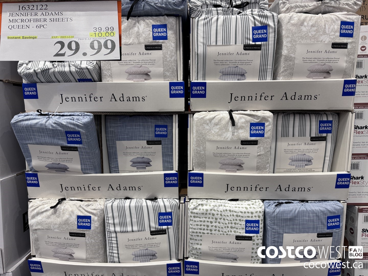 1632122 JENNIFER ADAMS MICROFIBER SHEET SET QUEEN 6PC ($10.00 INSTANT SAVINGS EXPIRES ON 2023-12-10) $29.99