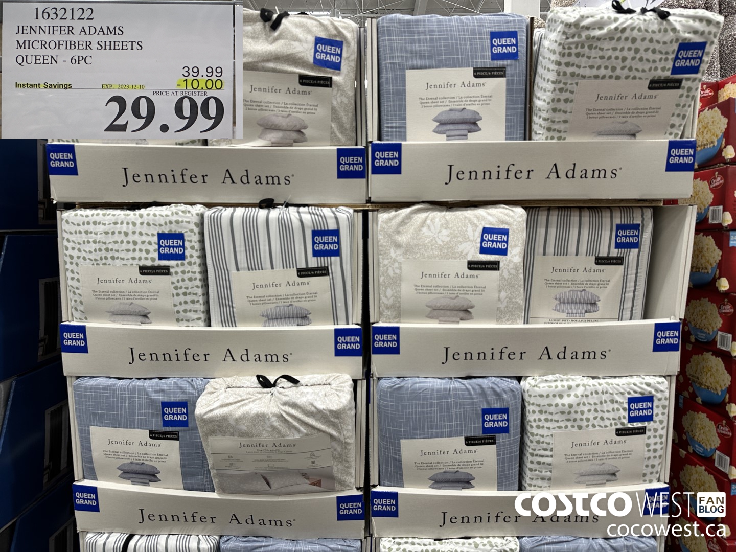 1632122 JENNIFER ADAMS MICROFIBER SHEET SET QUEEN 6PC ($10.00 INSTANT SAVINGS EXPIRES ON 2023-12-10) $29.99