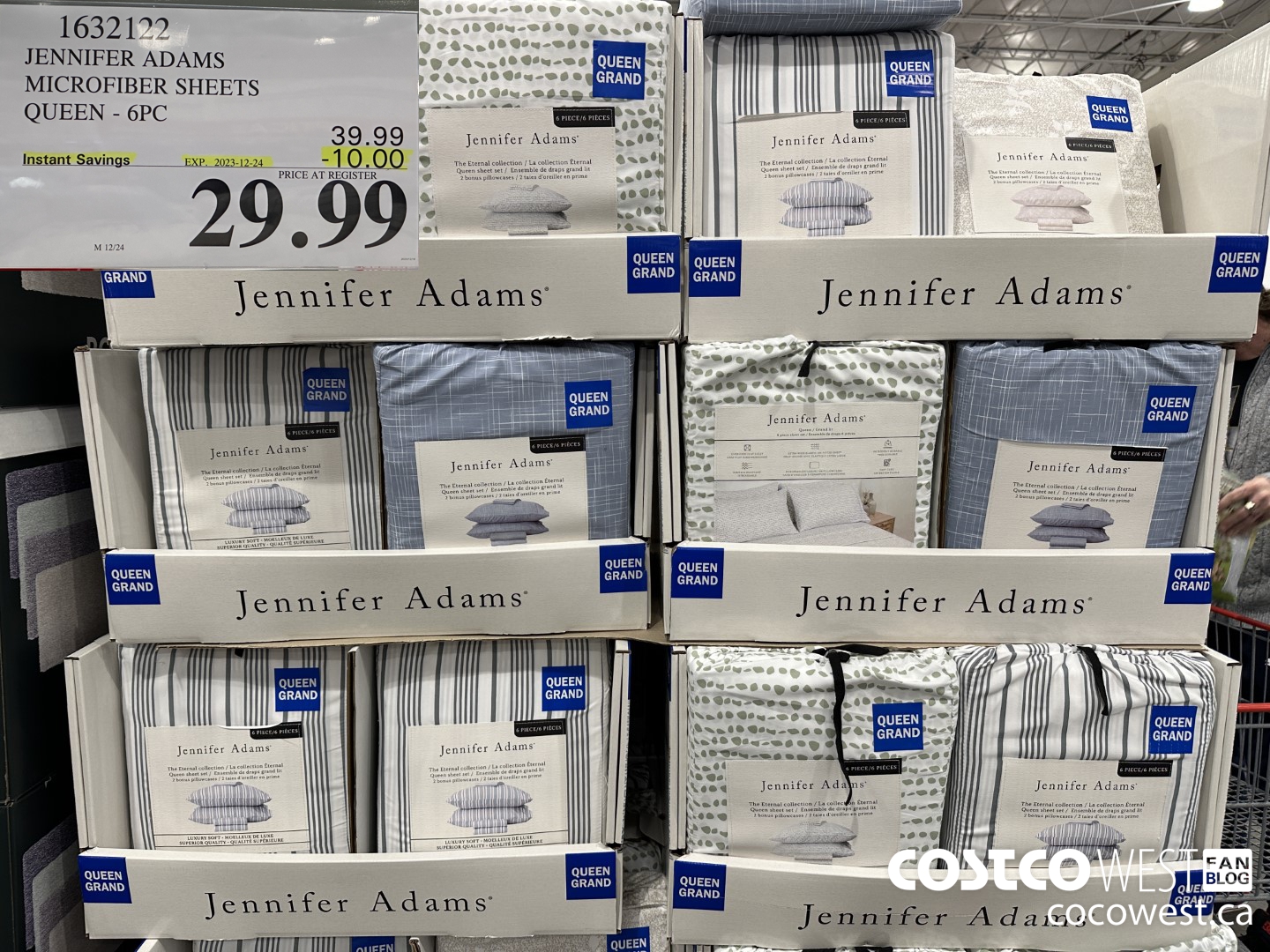 1632122 JENNIFER ADAMS MICROFIBER SHEET SET QUEEN 6PC ($10.00 INSTANT SAVINGS EXPIRES ON 2023-12-24) $29.99