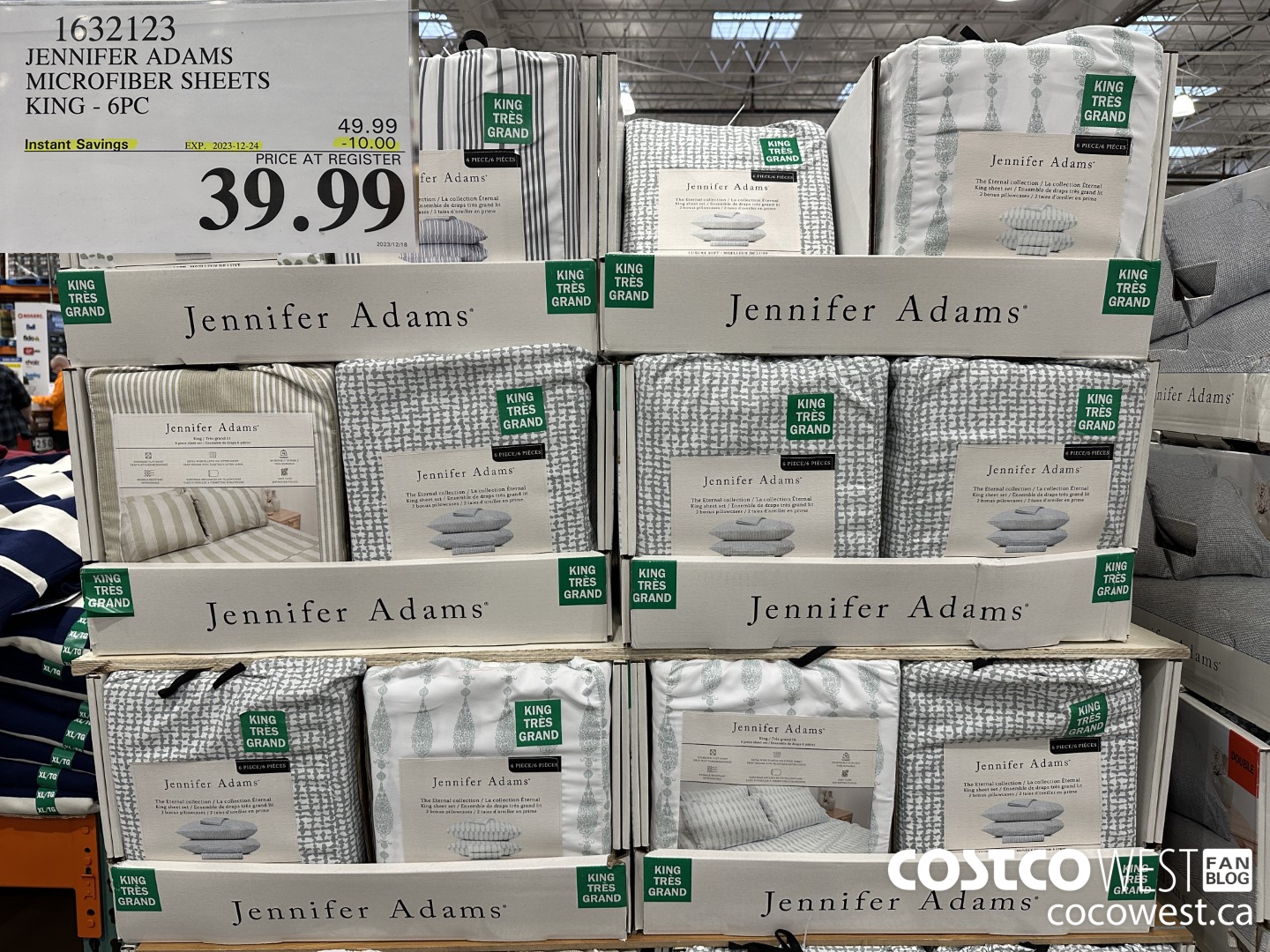 1632123 JENNIVER ADAMS MICROFIBER SHEET SET KING 6PC ($10.00 INSTANT SAVINGS EXPIRES ON 2023-12-24) $39.99