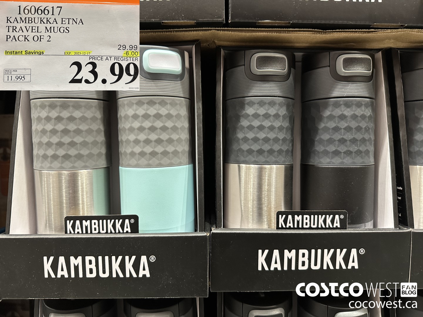 1606617 KAMBUKKA ETNA TRAVEL MUGS PACK OF 2 ($6.00 INSTANT SAVINGS EXPIRES ON 2023-12-17) $23.99