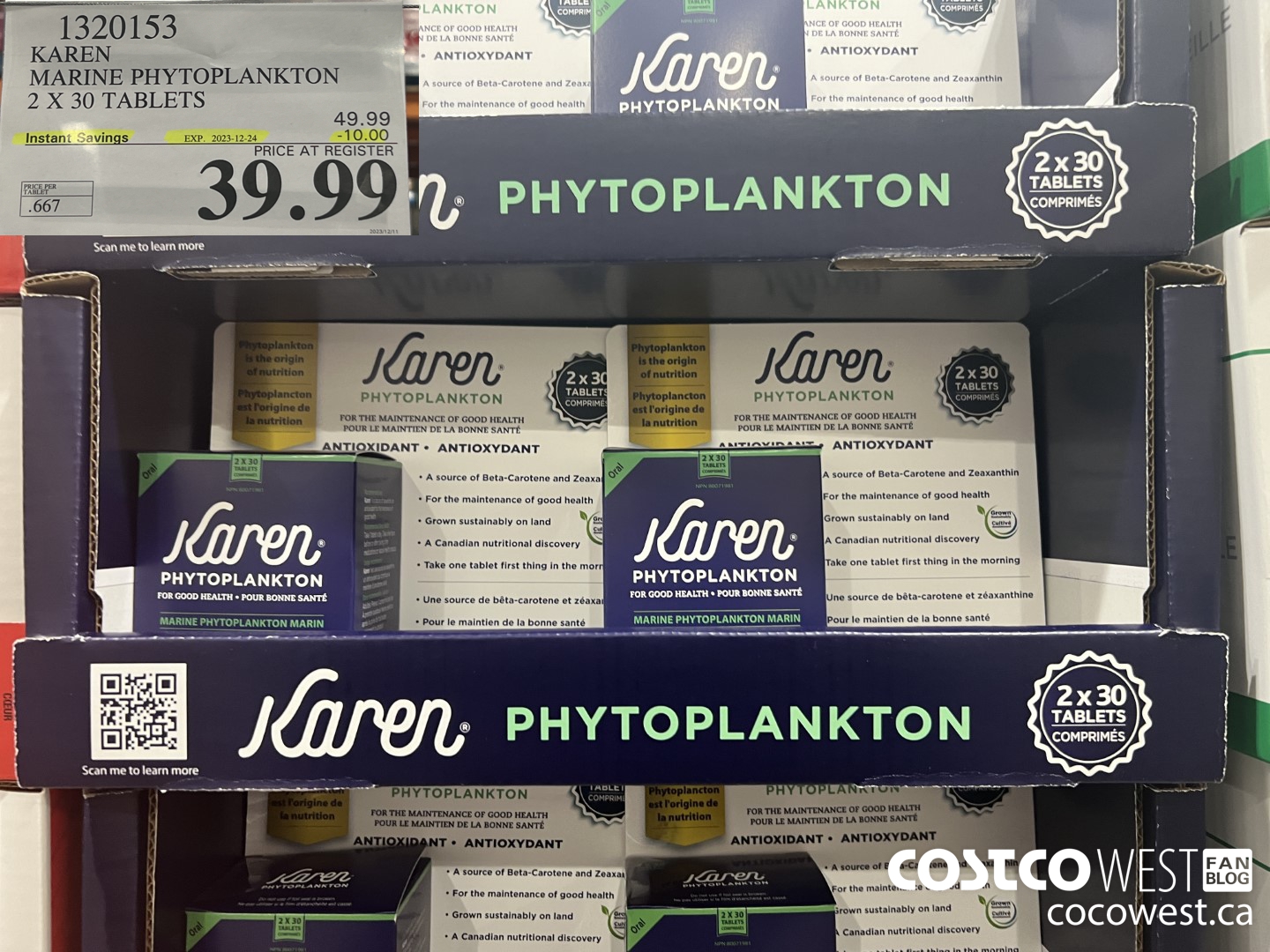 1320153 KAREN GADITAE PHYTOPLANKTON 2x30 tablets  ($10.00 INSTANT SAVINGS EXPIRES ON 2023-12-24) $39.99