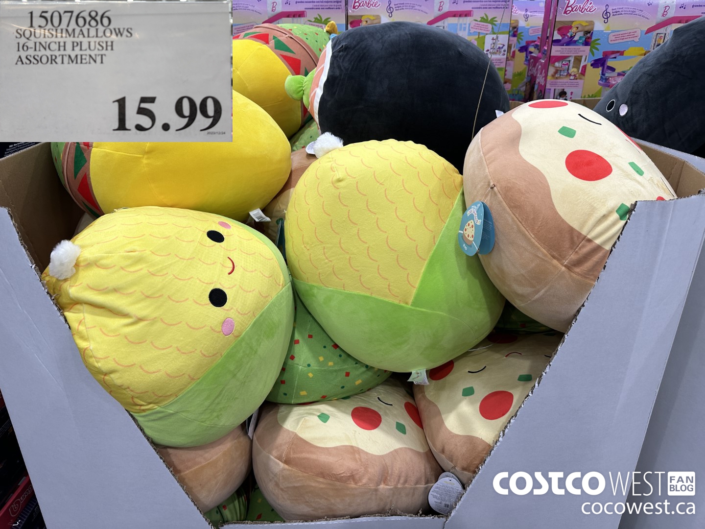 1507686 KELLYTOY SQUISHMALLOWS 16 INCH PLUSH ASSORTMENT $15.99