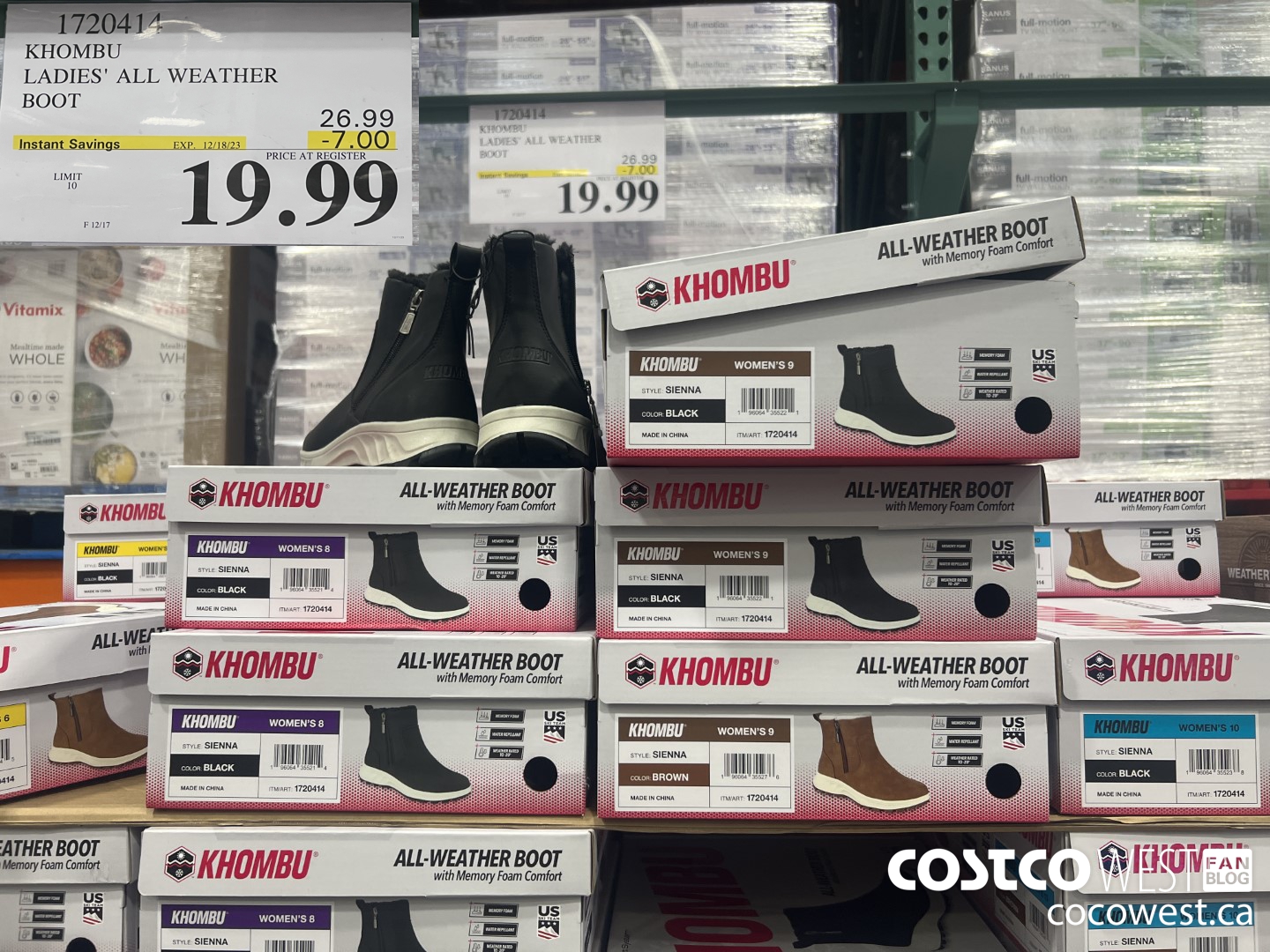 1720414 KHOMBU LADIES' ALL WEATHER BOOT ($7.00 INSTANT SAVINGS EXPIRES ON 2023-12-18) $19.99