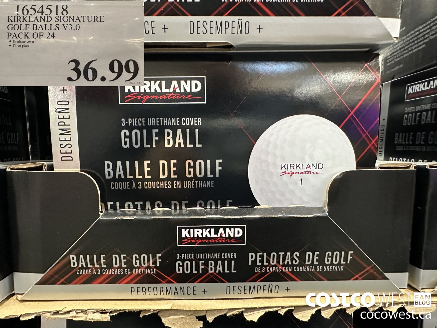 1654518 KIRKLAND SIGNATURE 3PC GOLF BALL PERFORMANCE PLUS $36.99
