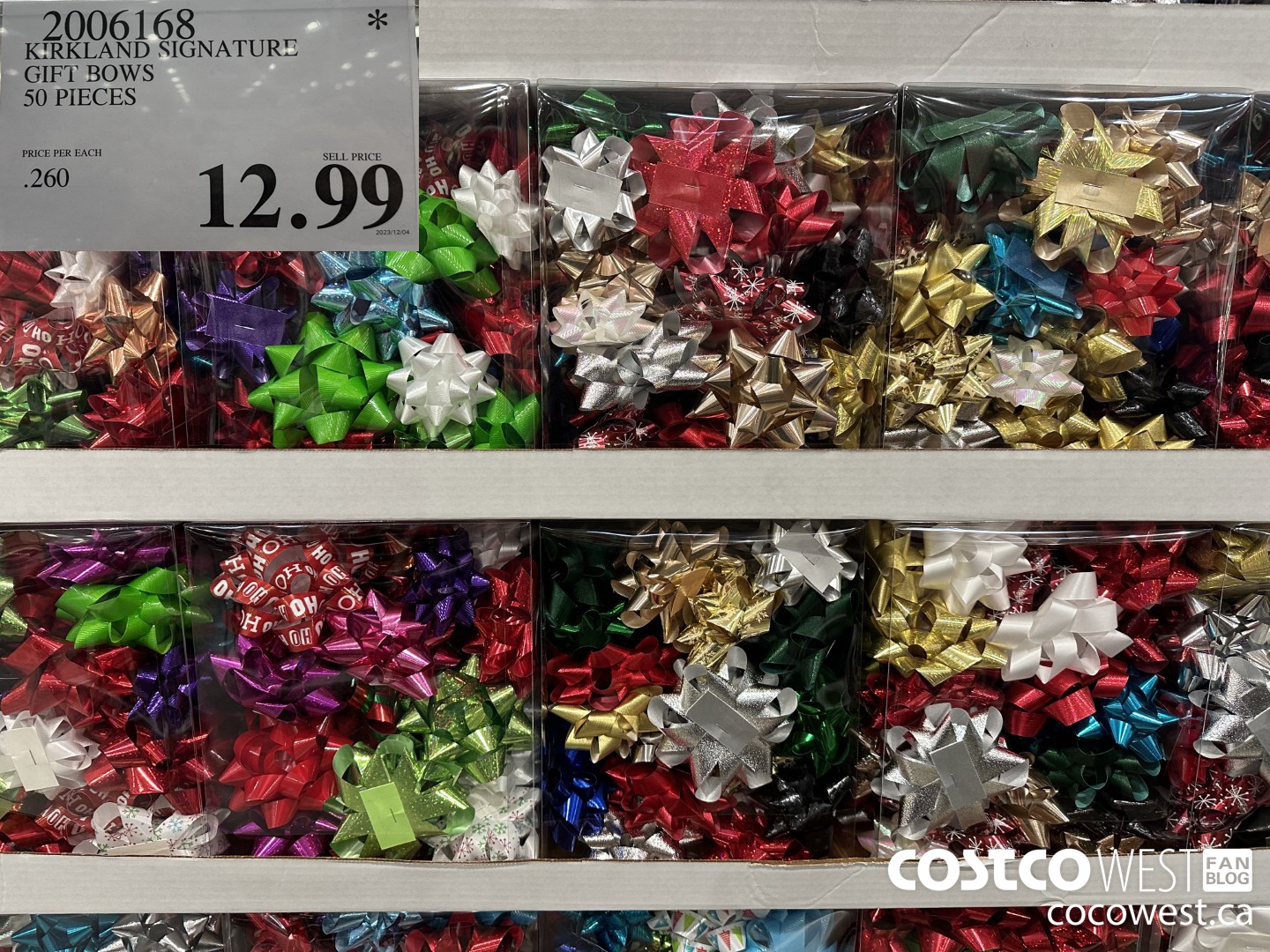 2006168 KIRKLAND SIGNATURE GIFT BOWS 50 PIECES $12.99