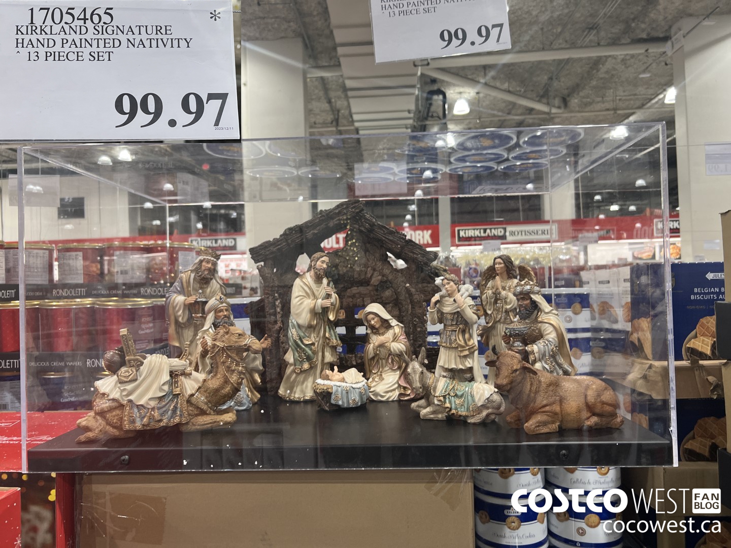 1705465 KIRKLAND SIGNATURE HAND PAINTED NATIVITY 13 PIECE SET $99.97