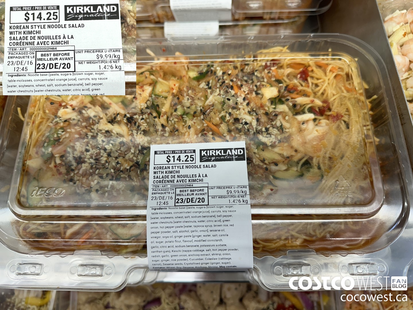 29464 KOREAN STYLE NOODLE SALAD WITH KIMCHI $9.99