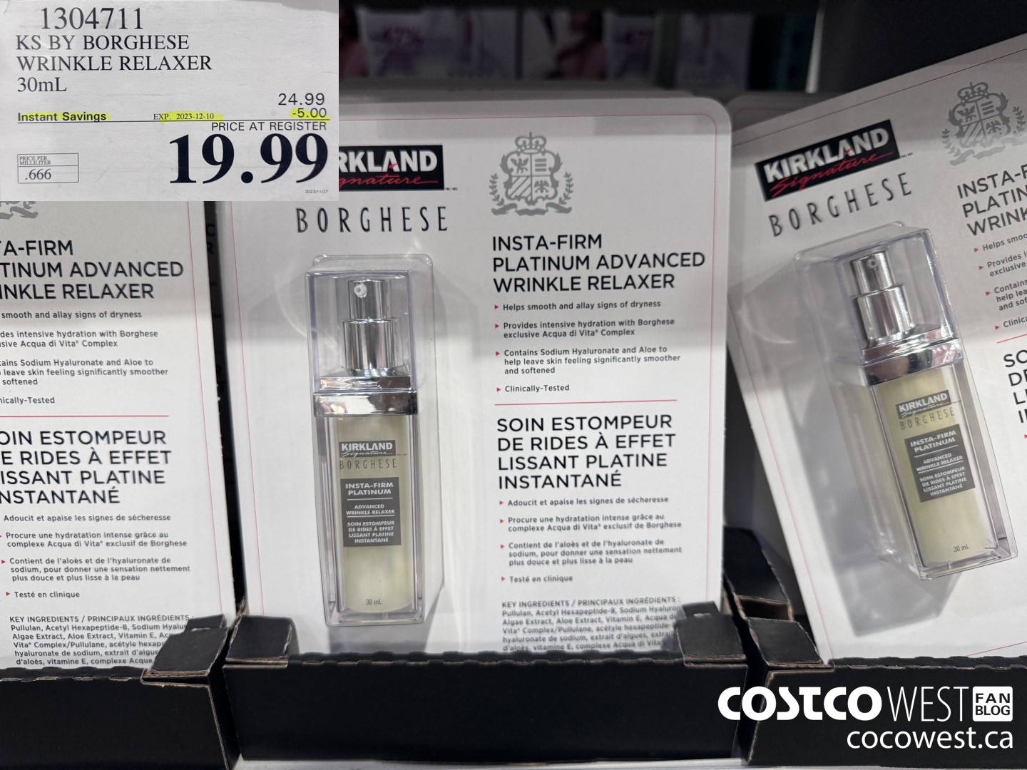 1304711 KS BY BORGHESE WRINKLE RELAXER 30mL ($5.00 INSTANT SAVINGS EXPIRES ON 2023-12-10) $19.99