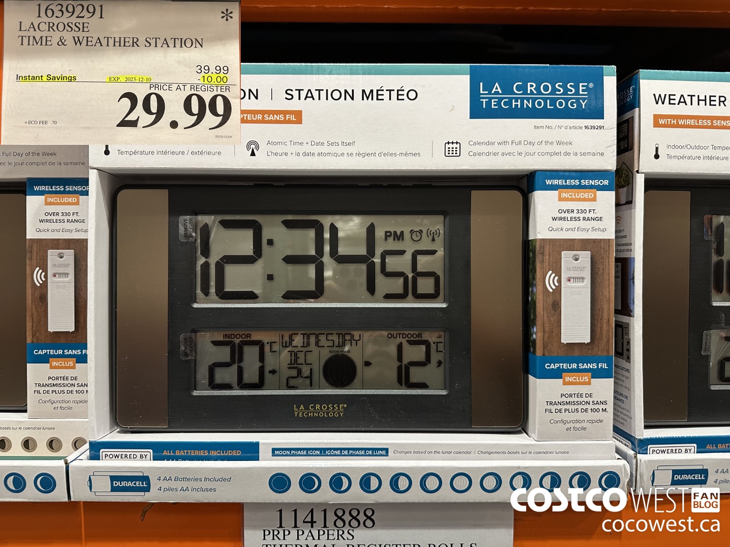 1639291 LACROSSE TIME & WEATHER STATION ($10.00 INSTANT SAVINGS EXPIRES ON 2023-12-10) $29.99