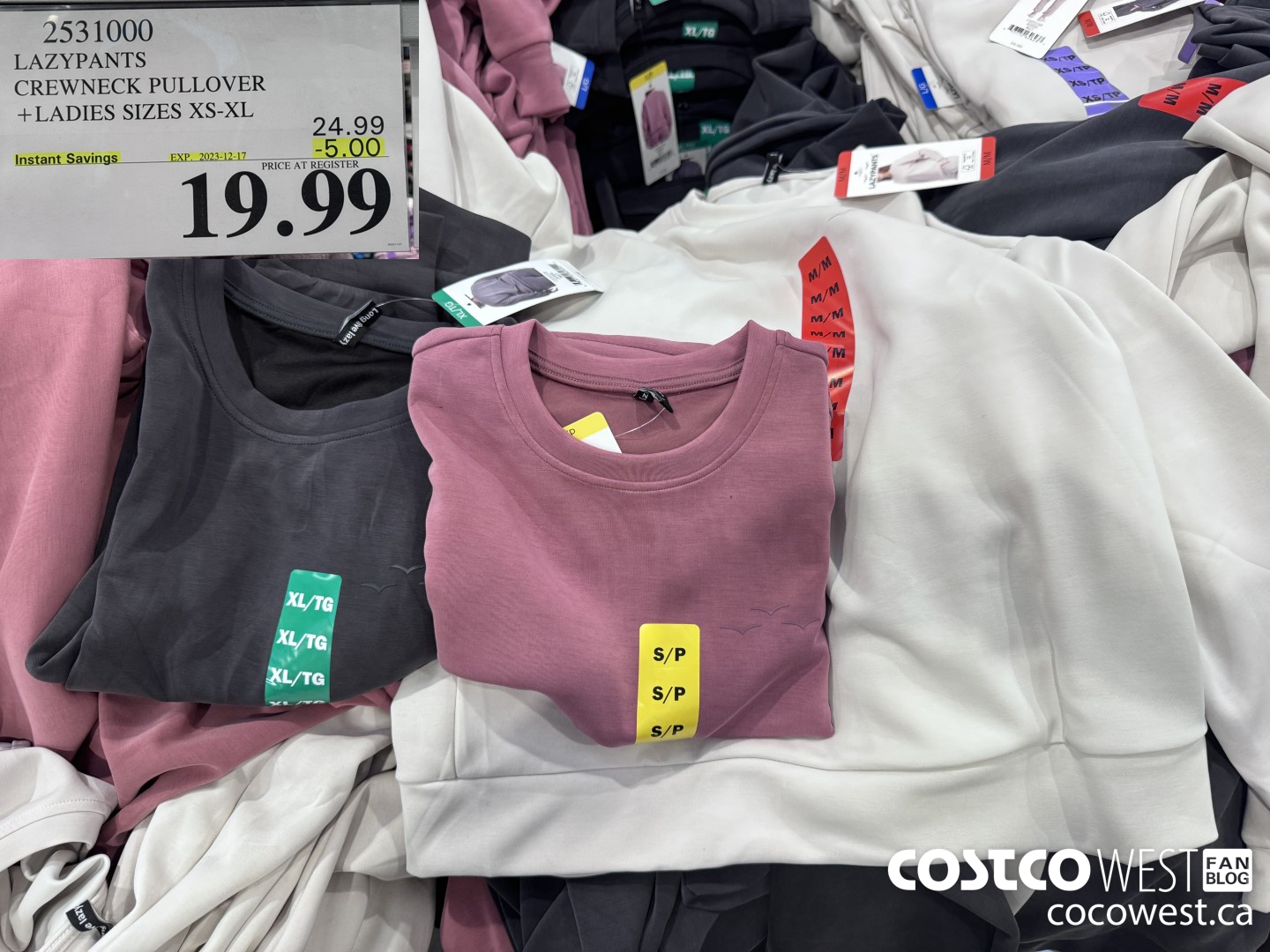 2531000 LAZYPANTS CREWNECK PULLOVER LADIES SIZES XS-XL ($5.00 INSTANT SAVINGS EXPIRES ON 2023-12-17) $19.99