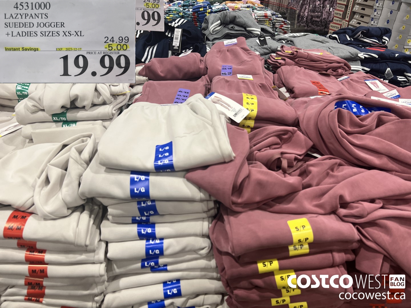 4531000 LAZYPANTS SUEDED JOGGER LADIES SIZES XS-XL ($5.00 INSTANT SAVINGS EXPIRES ON 2023-12-17) $19.99