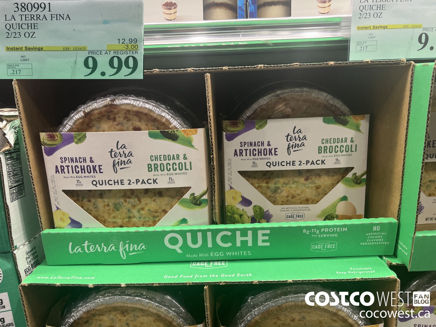 380991 LA TERRA FINA QUICHE 2/23 OZ ($3.00 INSTANT SAVINGS EXPIRES ON 2023-12-24) $9.99