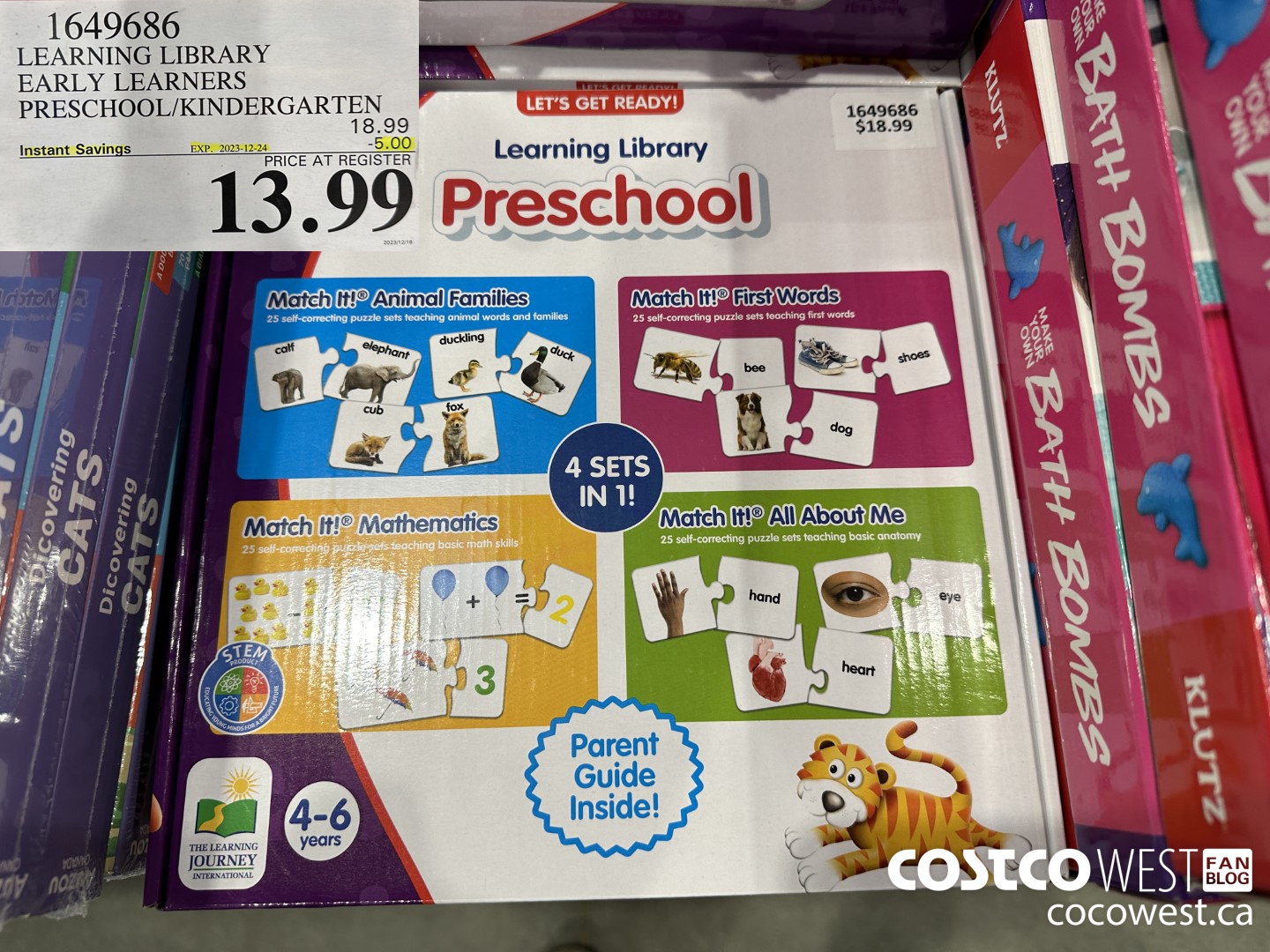 1649686 LEARNING LIBRARY EARLY LEARNERS PRESCHOOL/KINDERGARTEN ($5.00 INSTANT SAVINGS EXPIRES ON 2023-12-24) $13.99