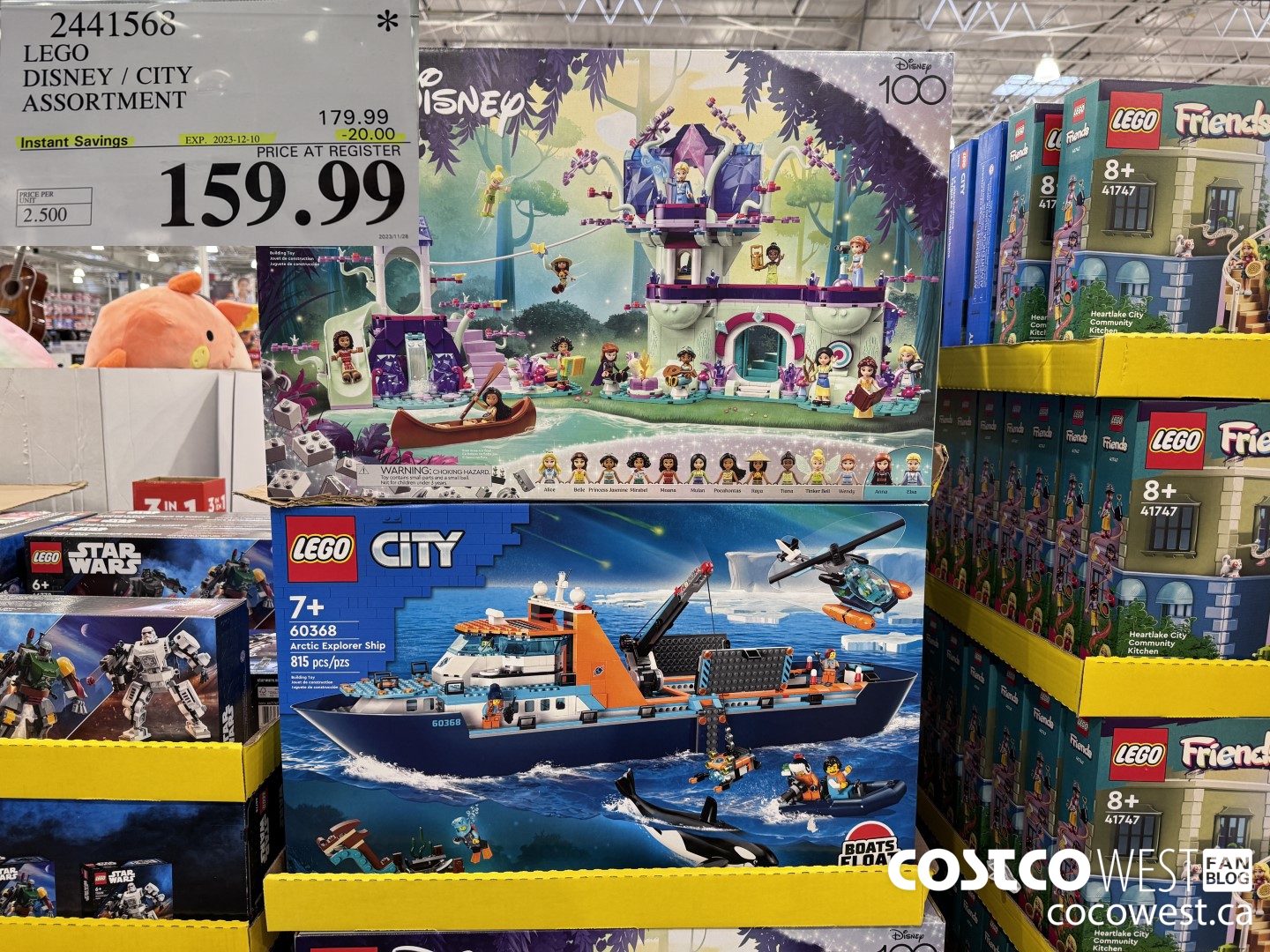2441568 LEGO DISNEY / CITY ASSORTMENT ($20.00 INSTANT SAVINGS EXPIRES ON 2023-12-10) $159.99