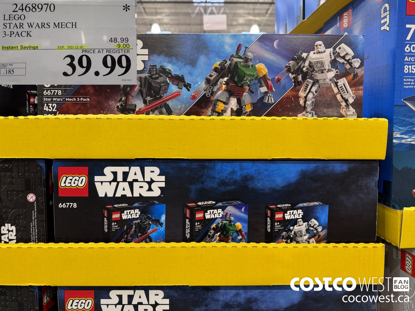 2468970 LEGO STAR WARS MERCH 3-PACK ($9.00 INSTANT SAVINGS EXPIRES ON 2023-12-10) $39.99