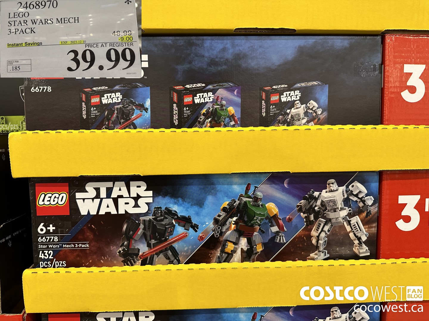 2468970 LEGO STAR WARS MERCH 3-PACK ($9.00 INSTANT SAVINGS EXPIRES ON 2023-12-10) $39.99