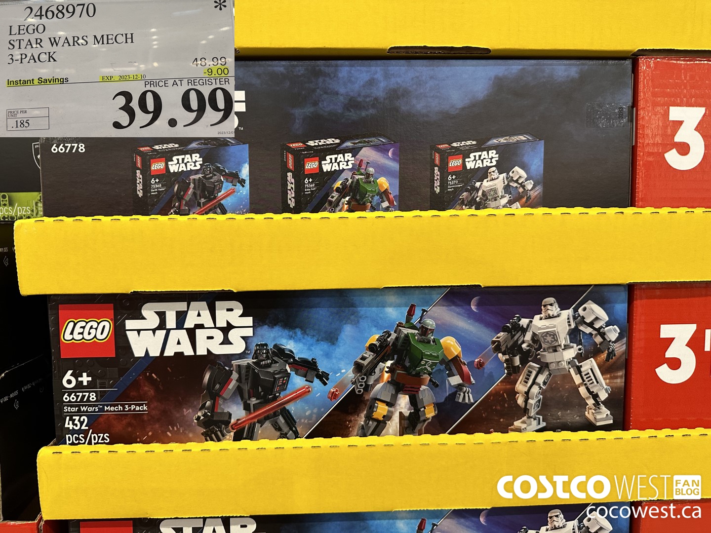 2468970 LEGO STAR WARS MERCH 3-PACK ($9.00 INSTANT SAVINGS EXPIRES ON 2023-12-10) $39.99