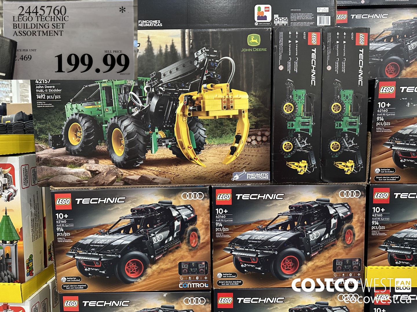 2445760 LEGO TECHNIC BUILDING SET ASSORTMENT $199.99