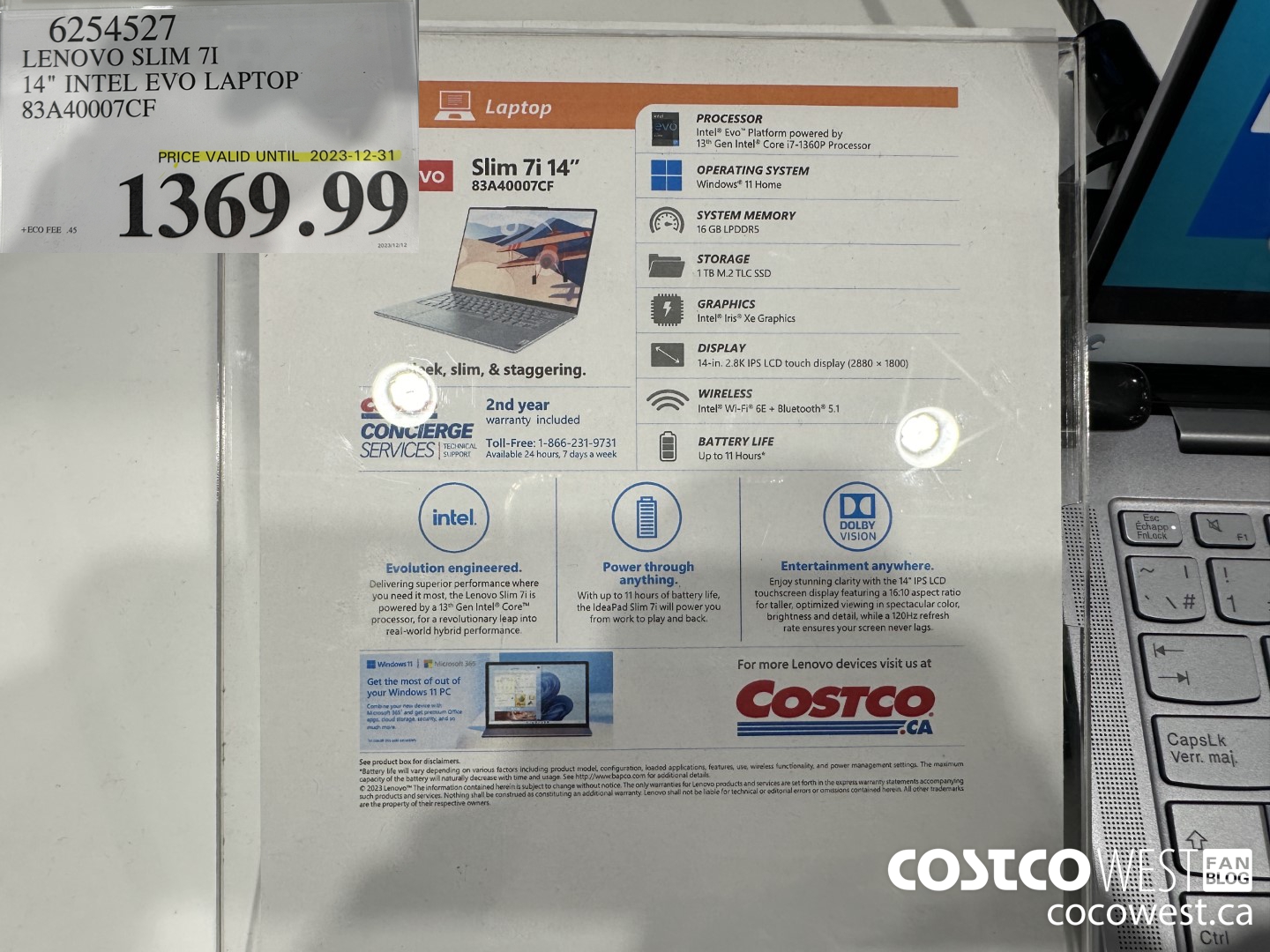 6254527 LENOVO SLIM 7I 14