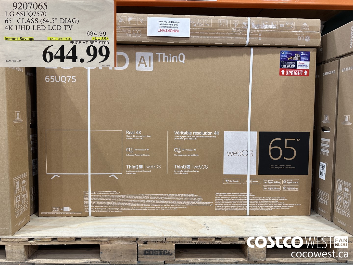 9207065 LG 65UQ7570 65