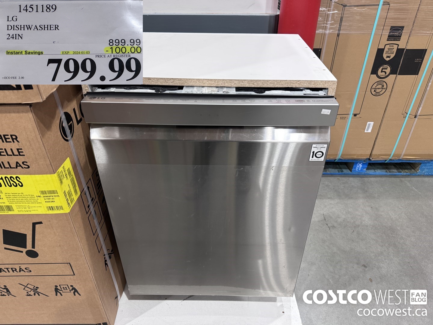 1451189 LG DISHWASHER 24