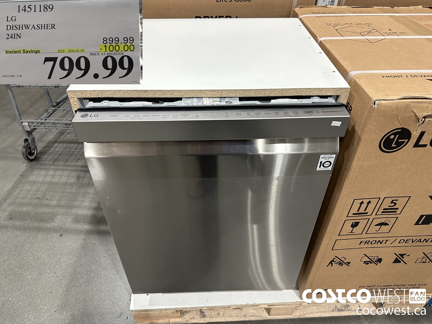 1451189 LG DISHWASHER 24