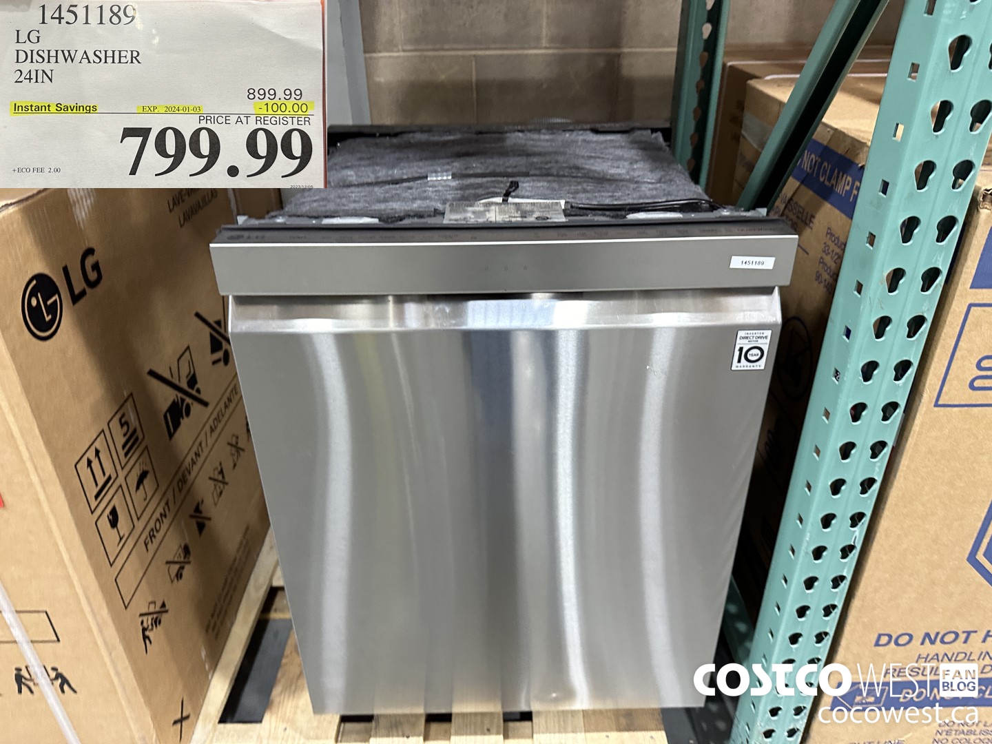 1451189 LG DISHWASHER 24