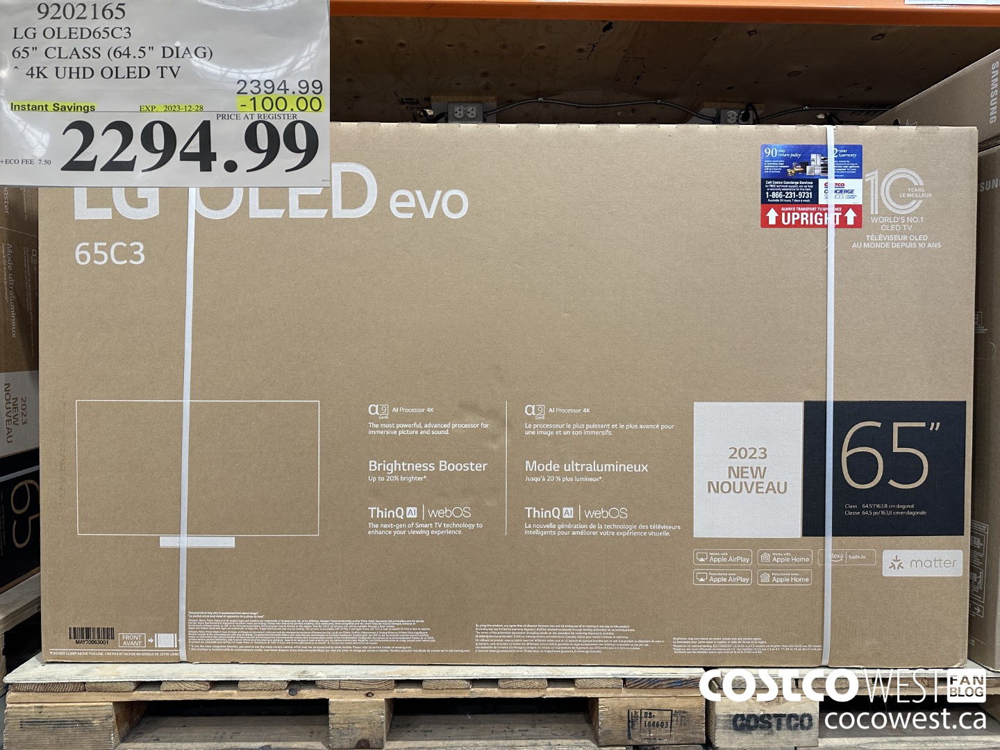 9202165 LG OLED65C3 65