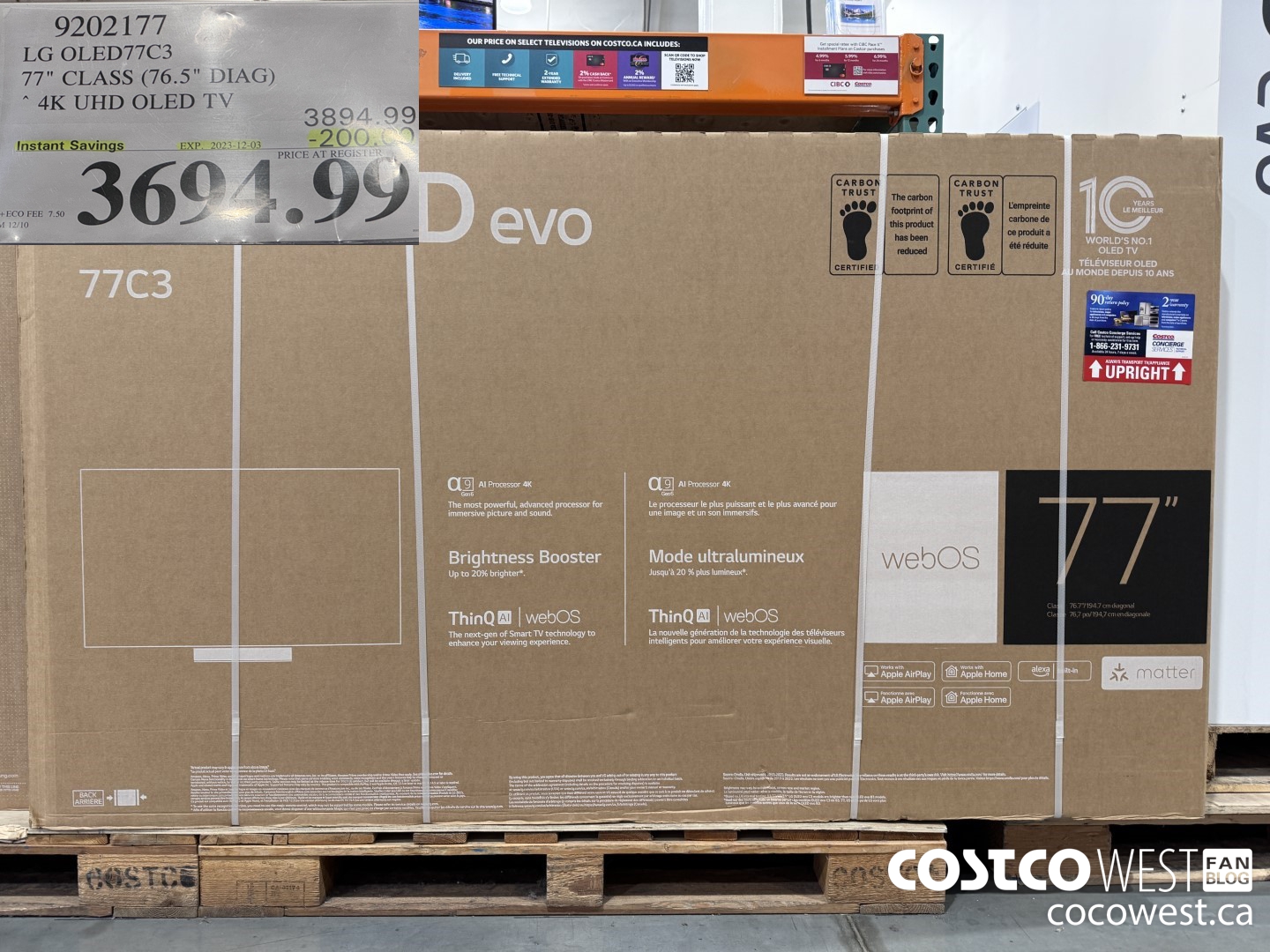 9202177 LG OLED77C3 77