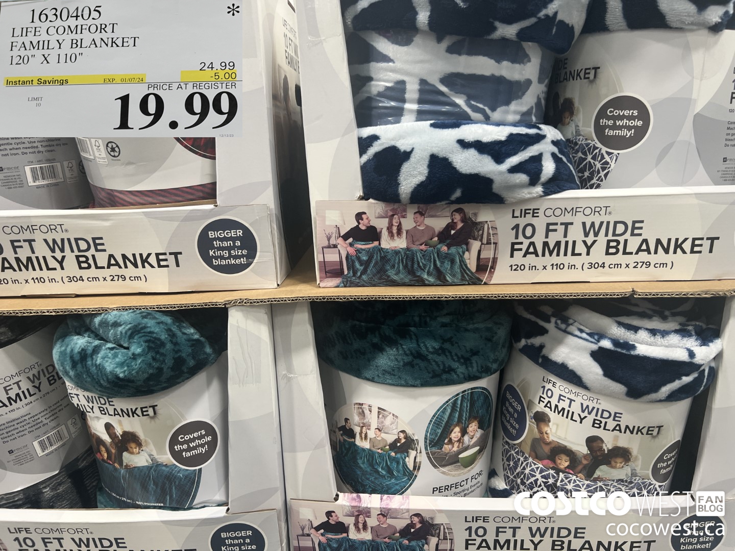 1630405 LIFE COMFORT FAMILY BLANKET 120