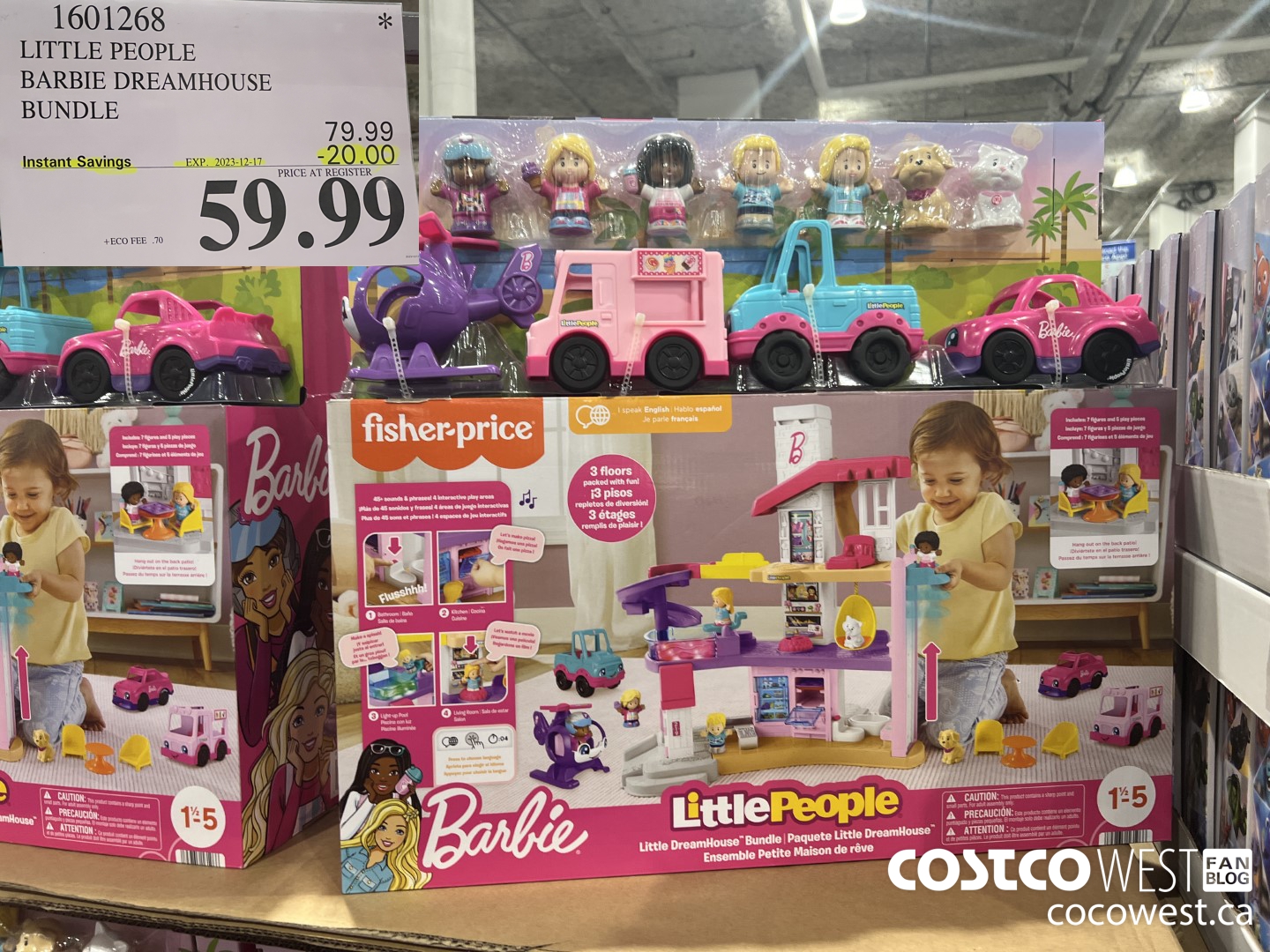 1601268 LITTLE PEOPLE BARBIE DREAMHOUSE BUNDLE ($20.00 INSTANT SAVINGS EXPIRES ON 2023-12-17) $59.99