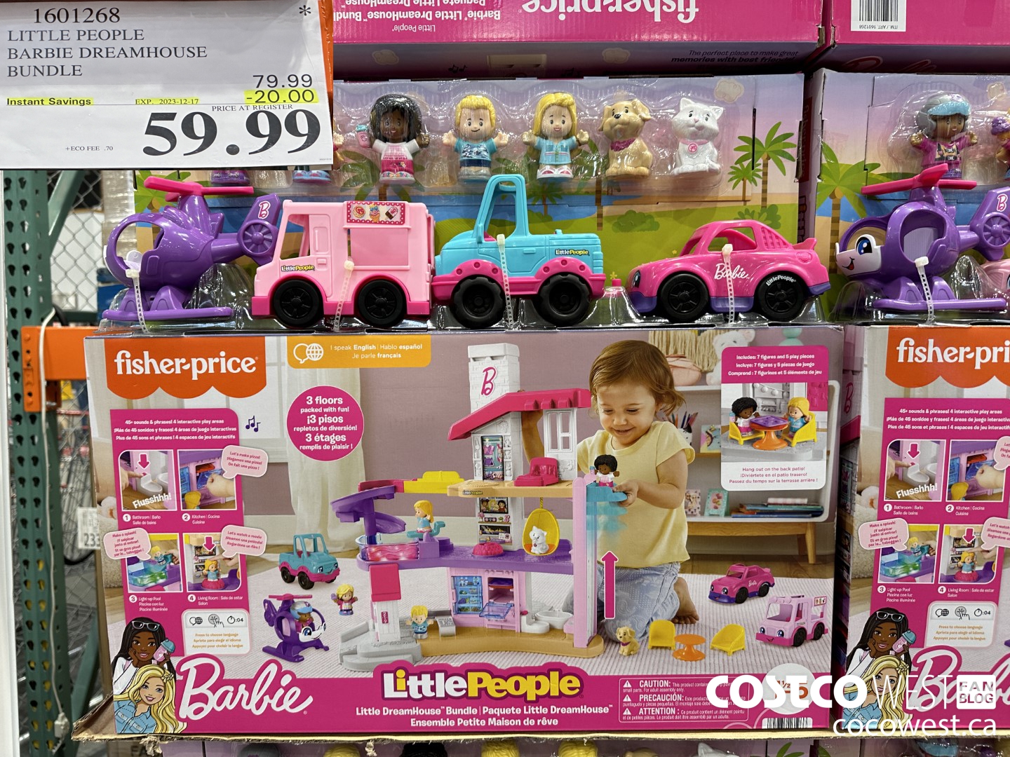 1601268 LITTLE PEOPLE BARBIE DREAMHOUSE BUNDLE ($20.00 INSTANT SAVINGS EXPIRES ON 2023-12-17) $59.99