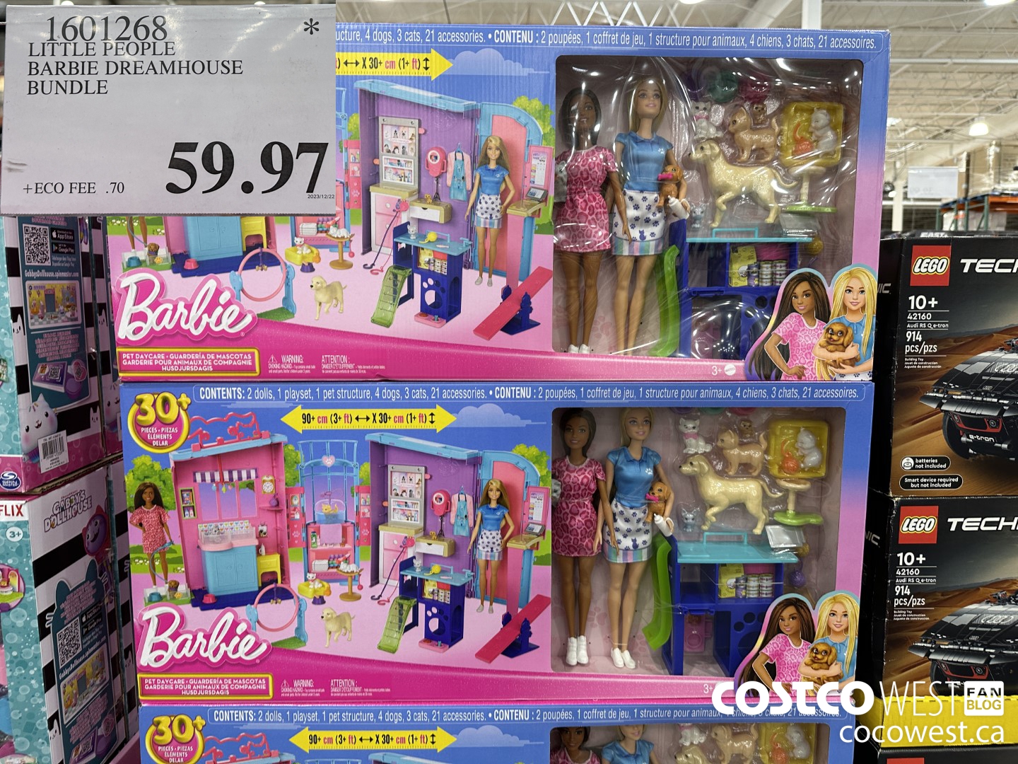 1601268 LITTLE PEOPLE BARBIE DREAMHOUSE BUNDLE $59.97
