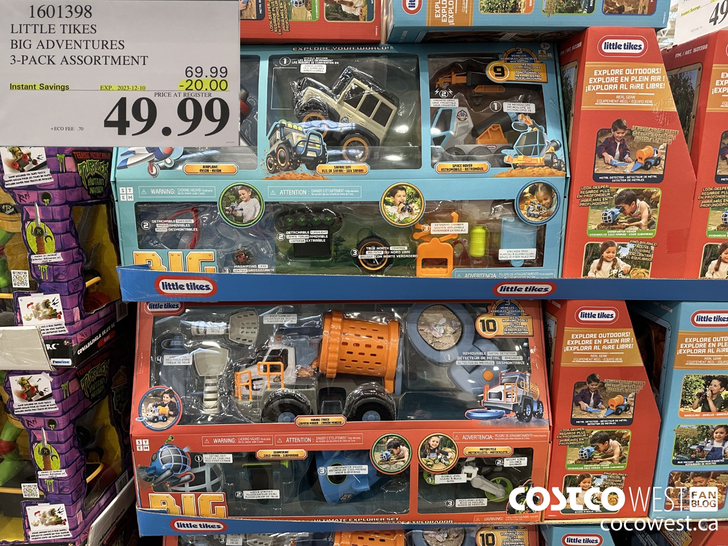 1601398 LITTLE TIKES BIG ADVENTURE 3-PACK ASSORTMENT ($20.00 INSTANT SAVINGS EXPIRES ON 2023-12-10) $49.99