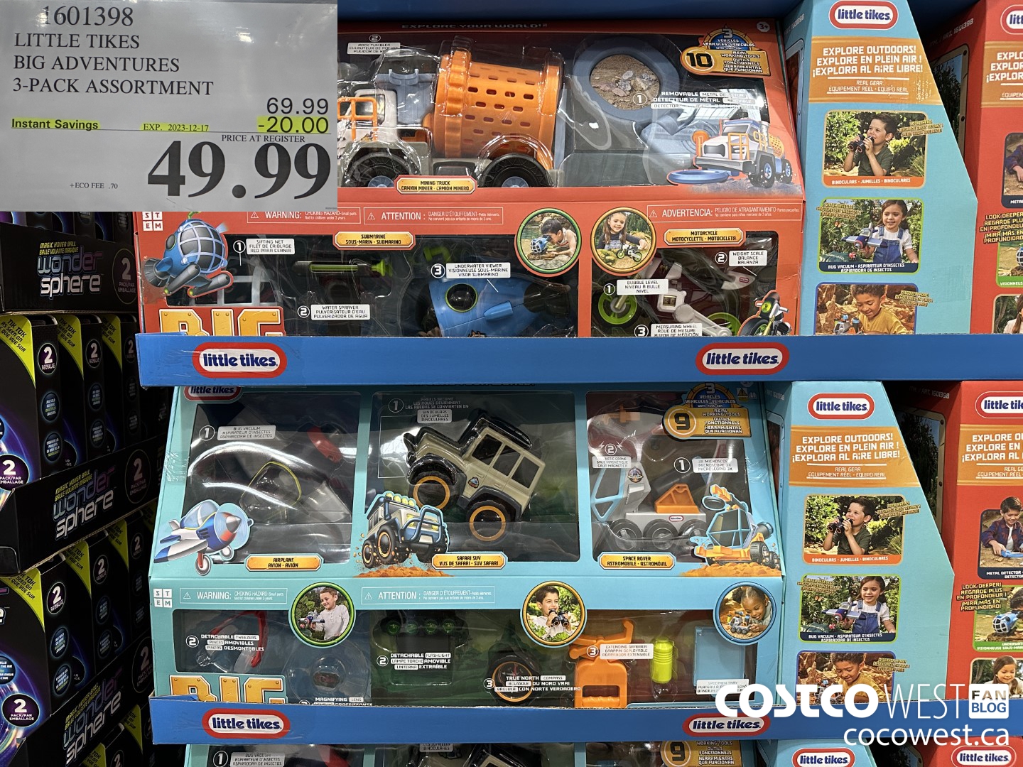 1601398 LITTLE TIKES BIG ADVENTURE 3-PACK ASSORTMENT ($20.00 INSTANT SAVINGS EXPIRES ON 2023-12-17) $49.99