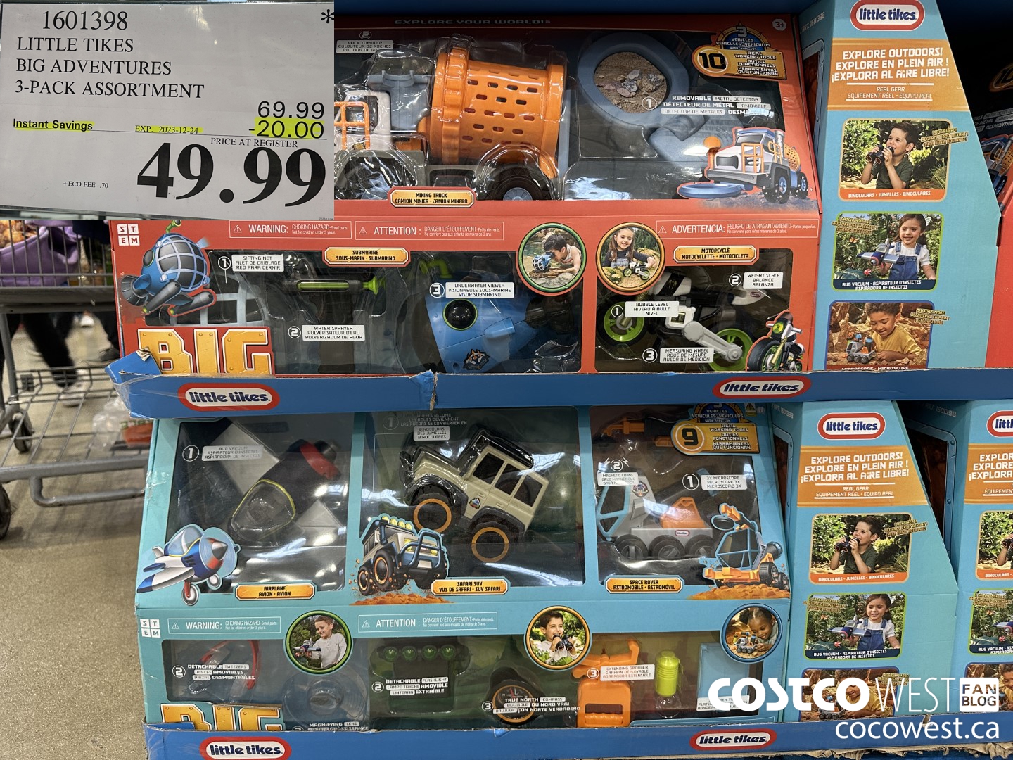 1601398 LITTLE TIKES BIG ADVENTURE 3-PACK ASSORTMENT ($20.00 INSTANT SAVINGS EXPIRES ON 2023-12-24) $49.99