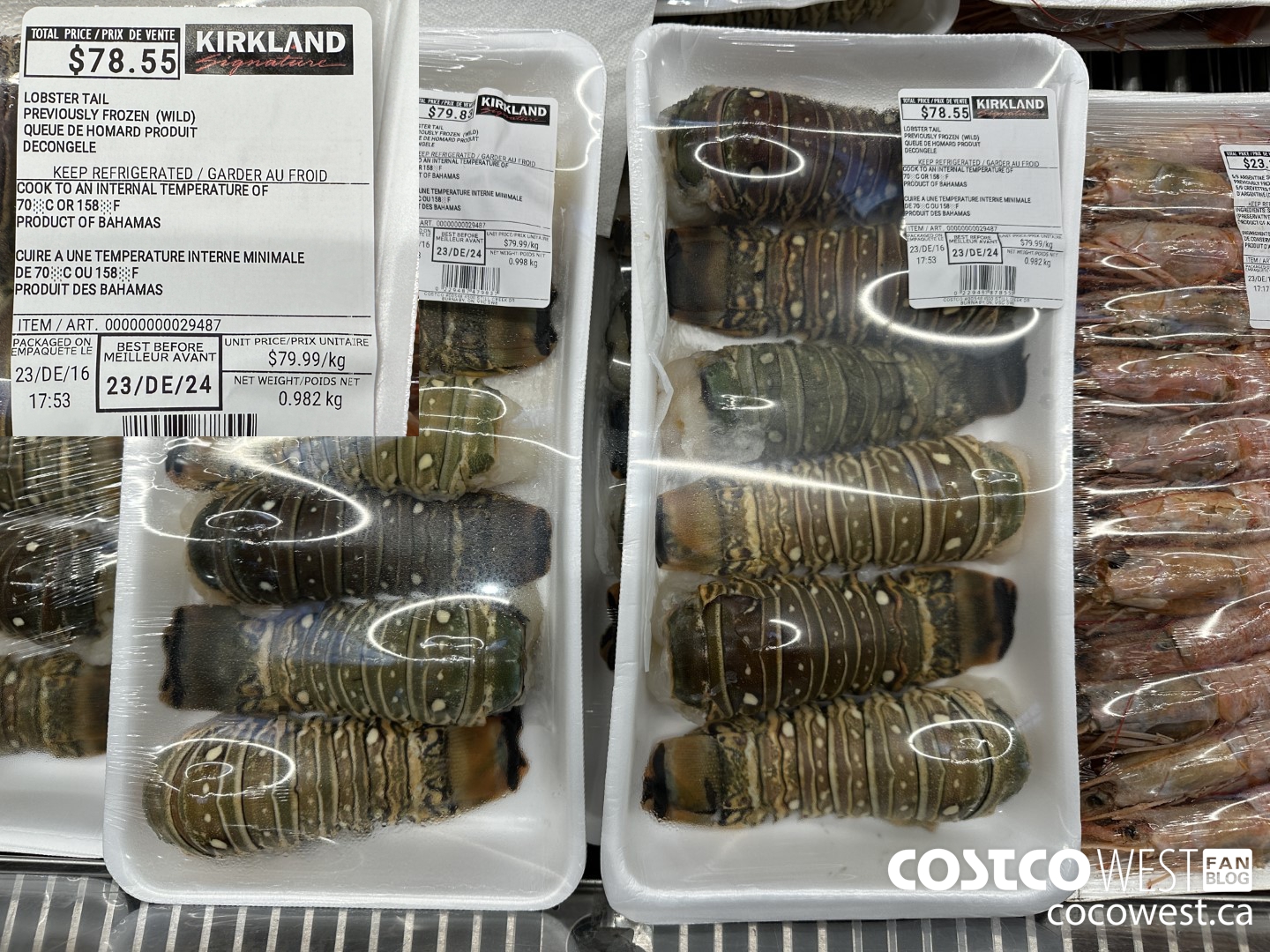 29487 LOBSTER TAIL PREVIOUSLY FROZEN (WILD) $79.99