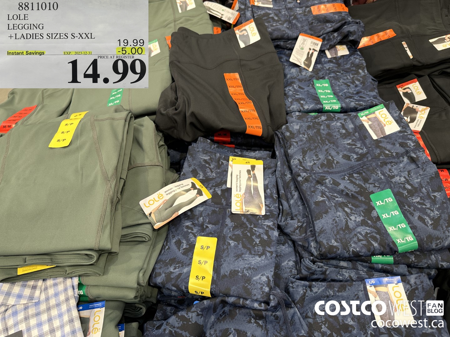 8811010 LOLE LEGGINGS LADIES SIZES S-XXL ($5.00 INSTANT SAVINGS EXPIRES ON 2023-12-31) $14.99