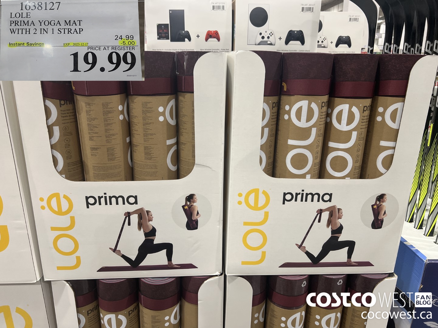 1638127 LOLE PRIMA YOGA MAT WITH 2 IN 1 STRAP ($5.00 INSTANT SAVINGS EXPIRES ON 2023-12-17) $19.99