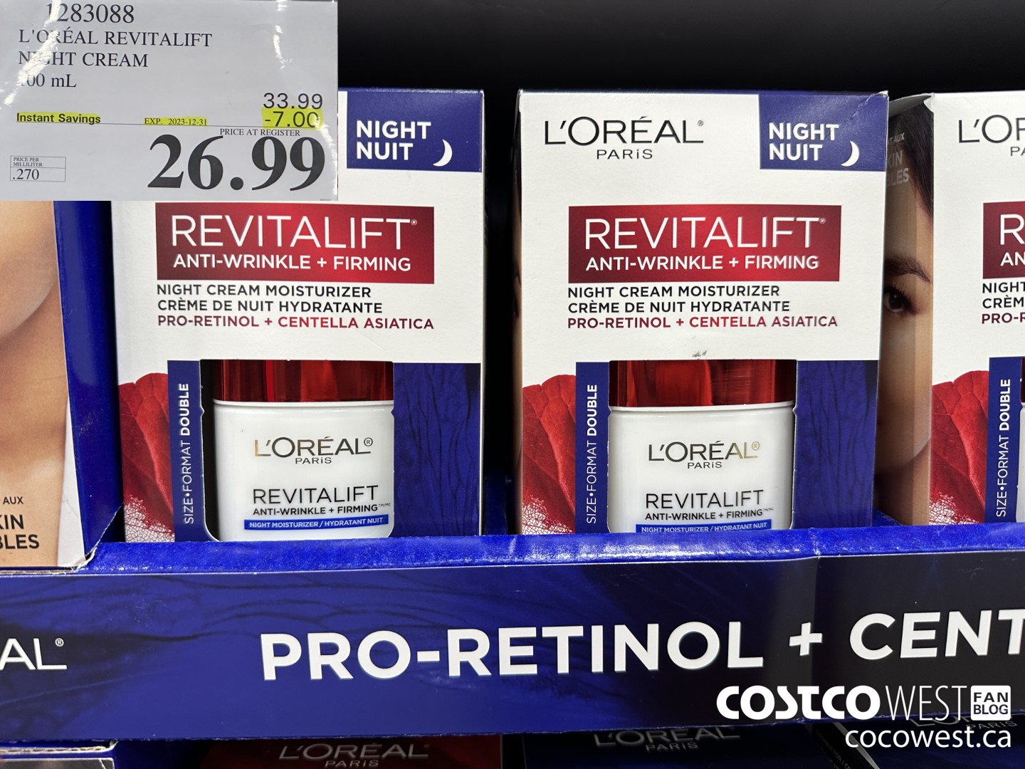 1283088 L'OREAL REVITALIFT NIGHT CREAM 100 mL ($7.00 INSTANT SAVINGS EXPIRES ON 2023-12-31) $26.99