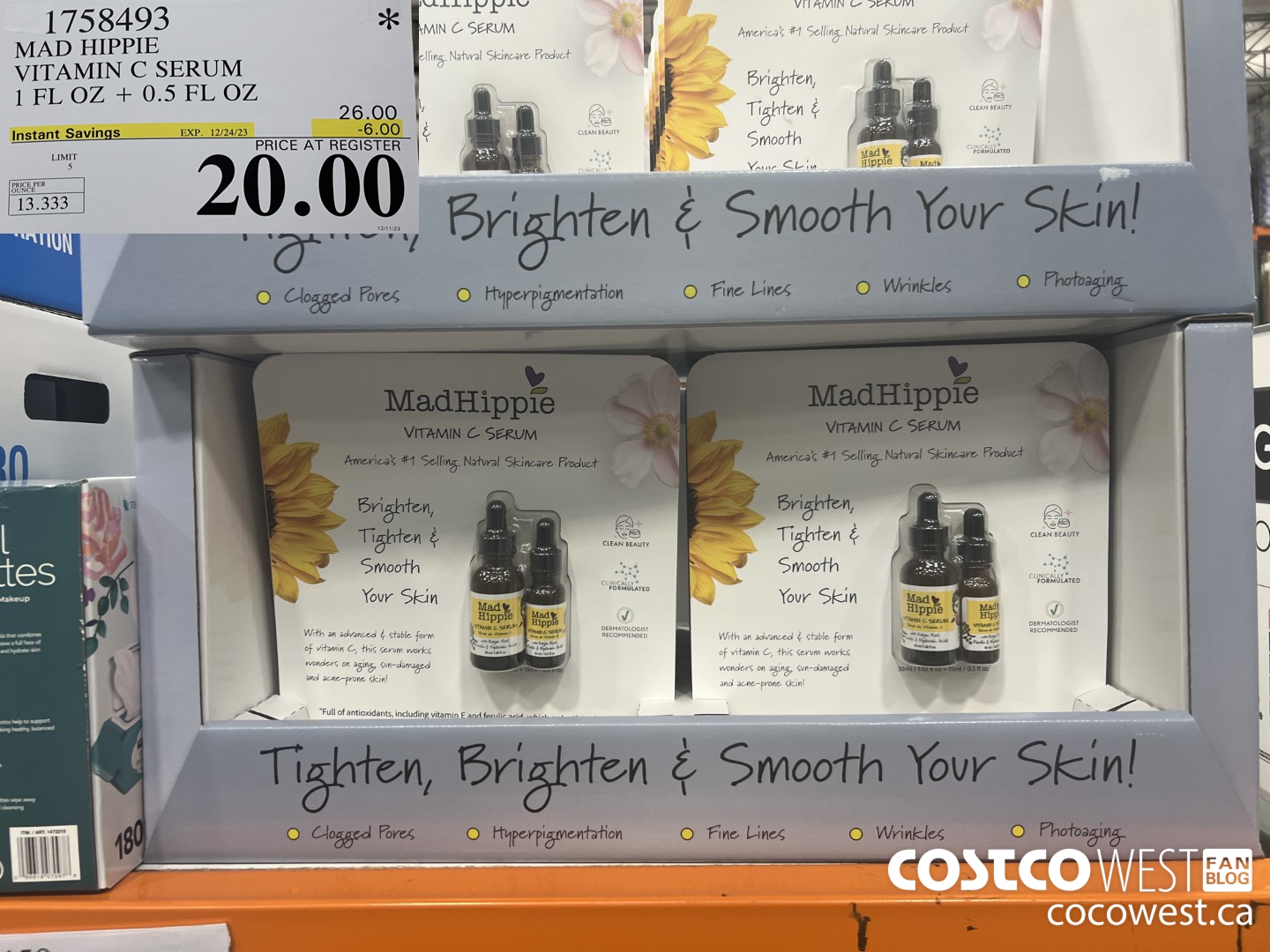 1758493 MAD HIPPIE VITAMIN C SERUM 1 FL OZ + 0.5 FL OZ ($6.00 INSTANT SAVINGS EXPIRES ON 2023-12-24) $20.00