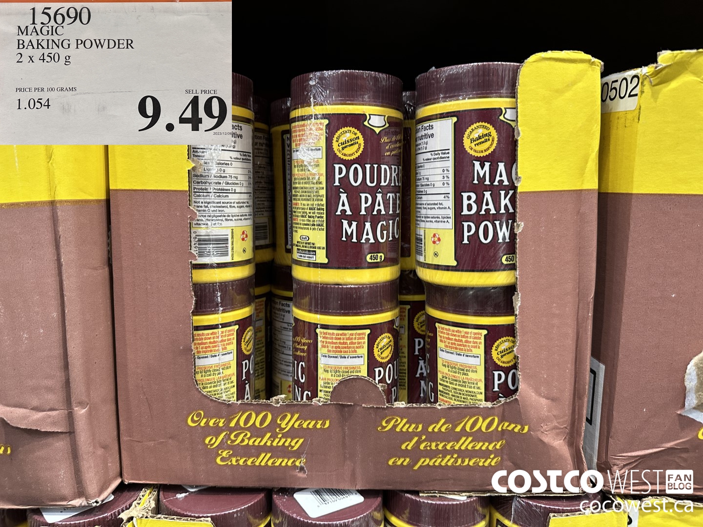 15690 MAGIC BAKING POWDER 2 x 450 g $9.49