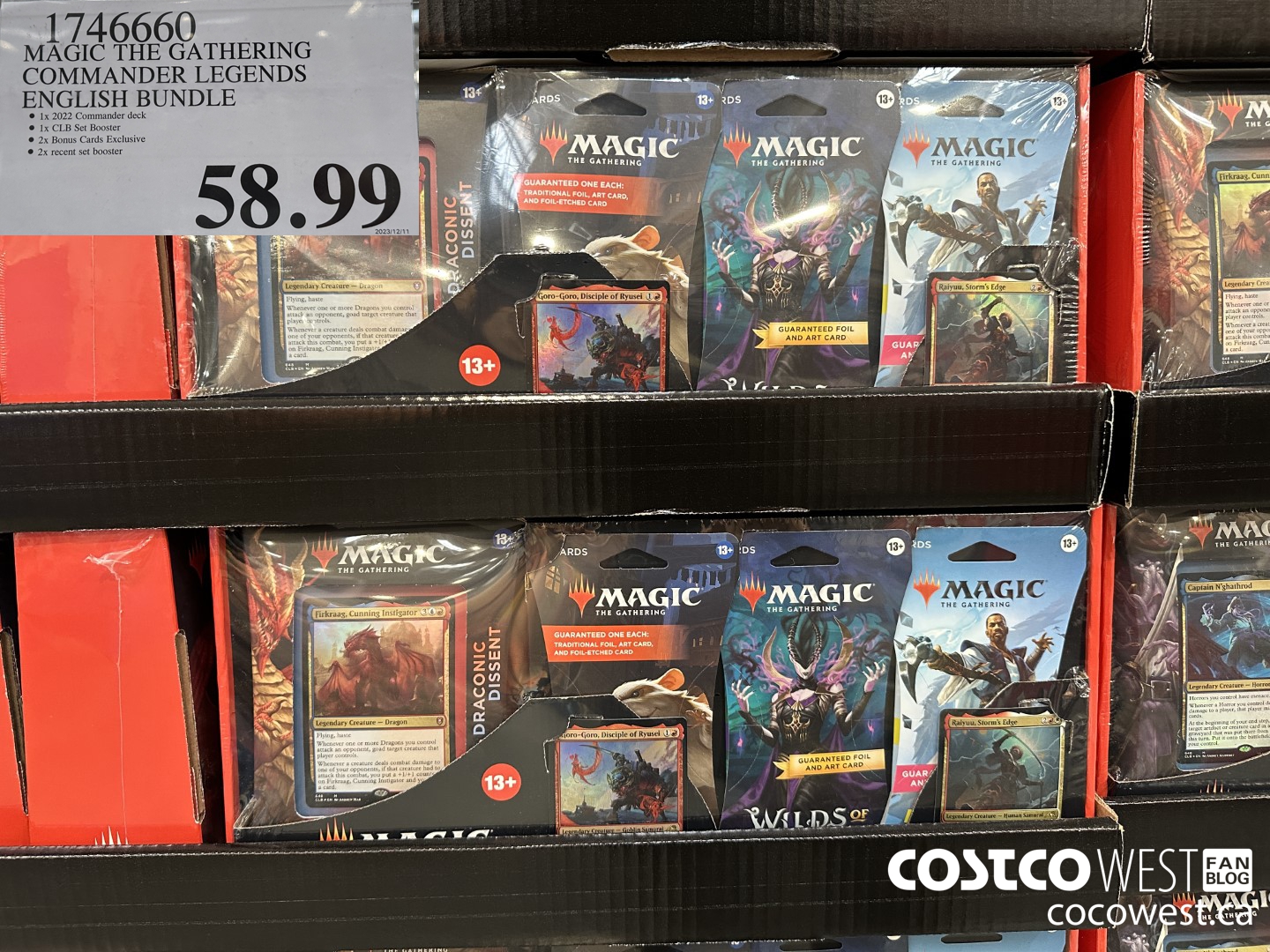 1746660 MAGIC THE GATHERING COMMANDER LEGENDS ENGLISH BUNDLE $58.99