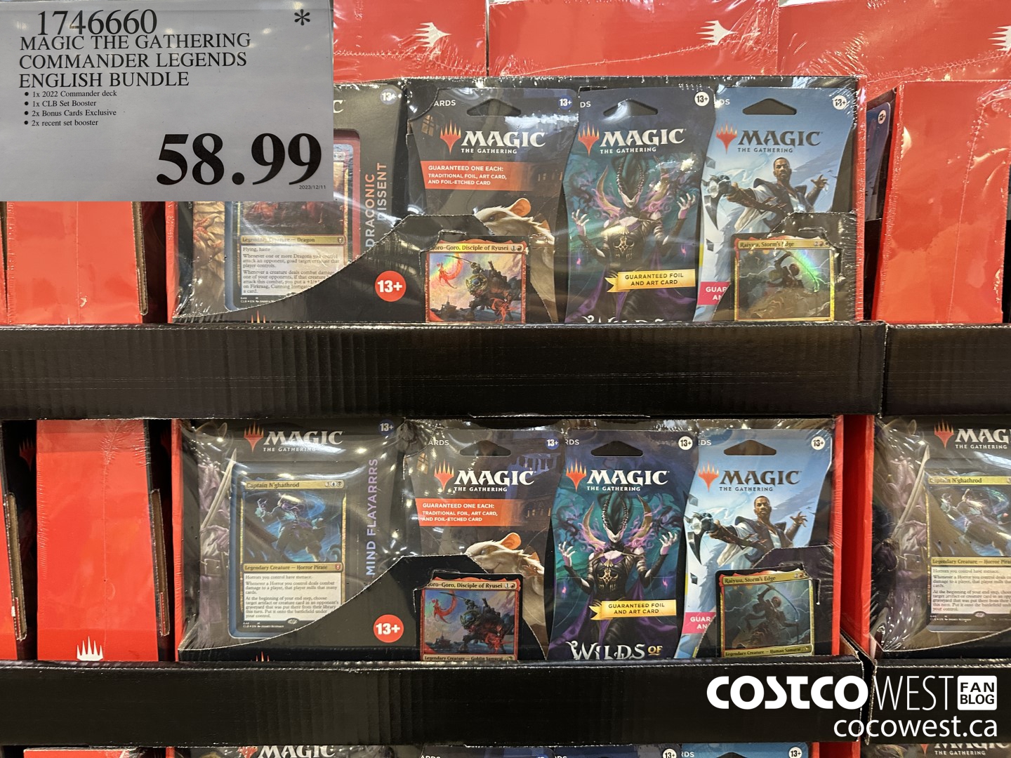 1746660 MAGIC THE GATHERING COMMANDER LEGENDS ENGLISH BUNDLE $58.99