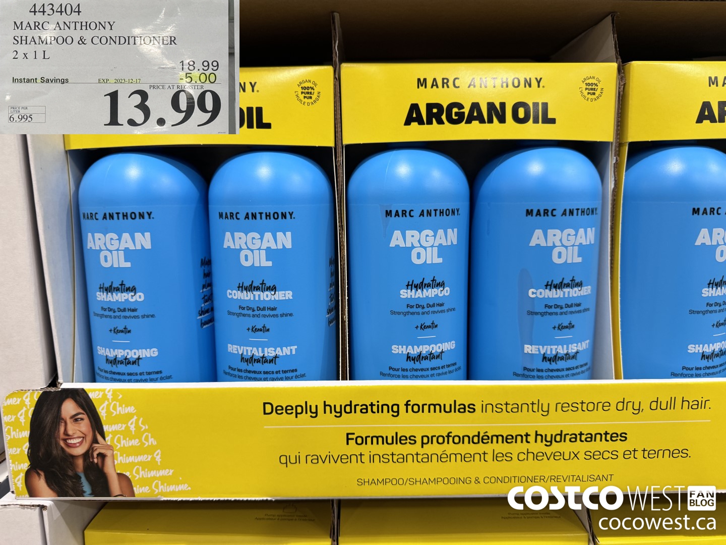 443404 MARC ANTHONY SHAMPOO & CONDITIONER 2 X 1L ($5.00 INSTANT SAVINGS EXPIRES ON 2023-12-17) $13.99